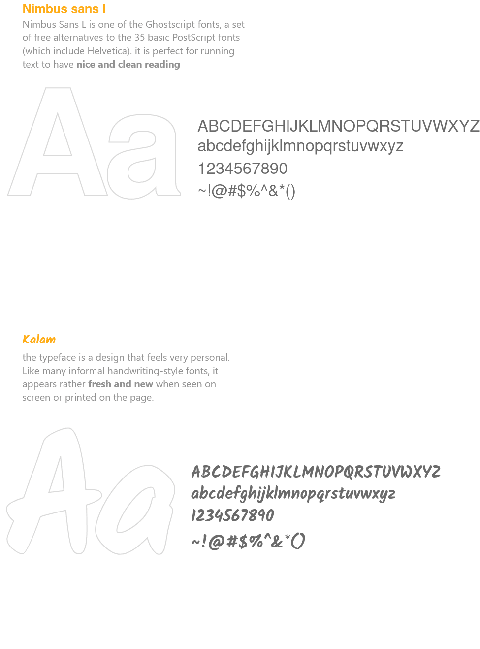 Typography scale